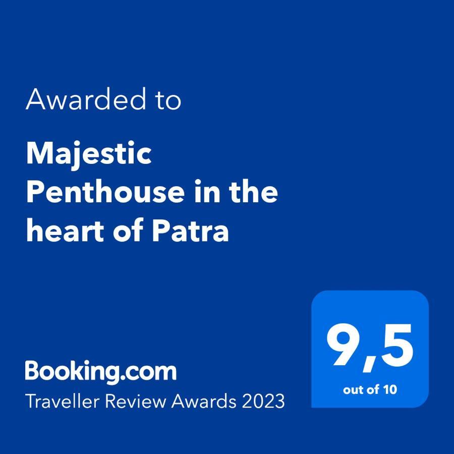 Majestic Penthouse In The Heart Of Patra Apartment Luaran gambar