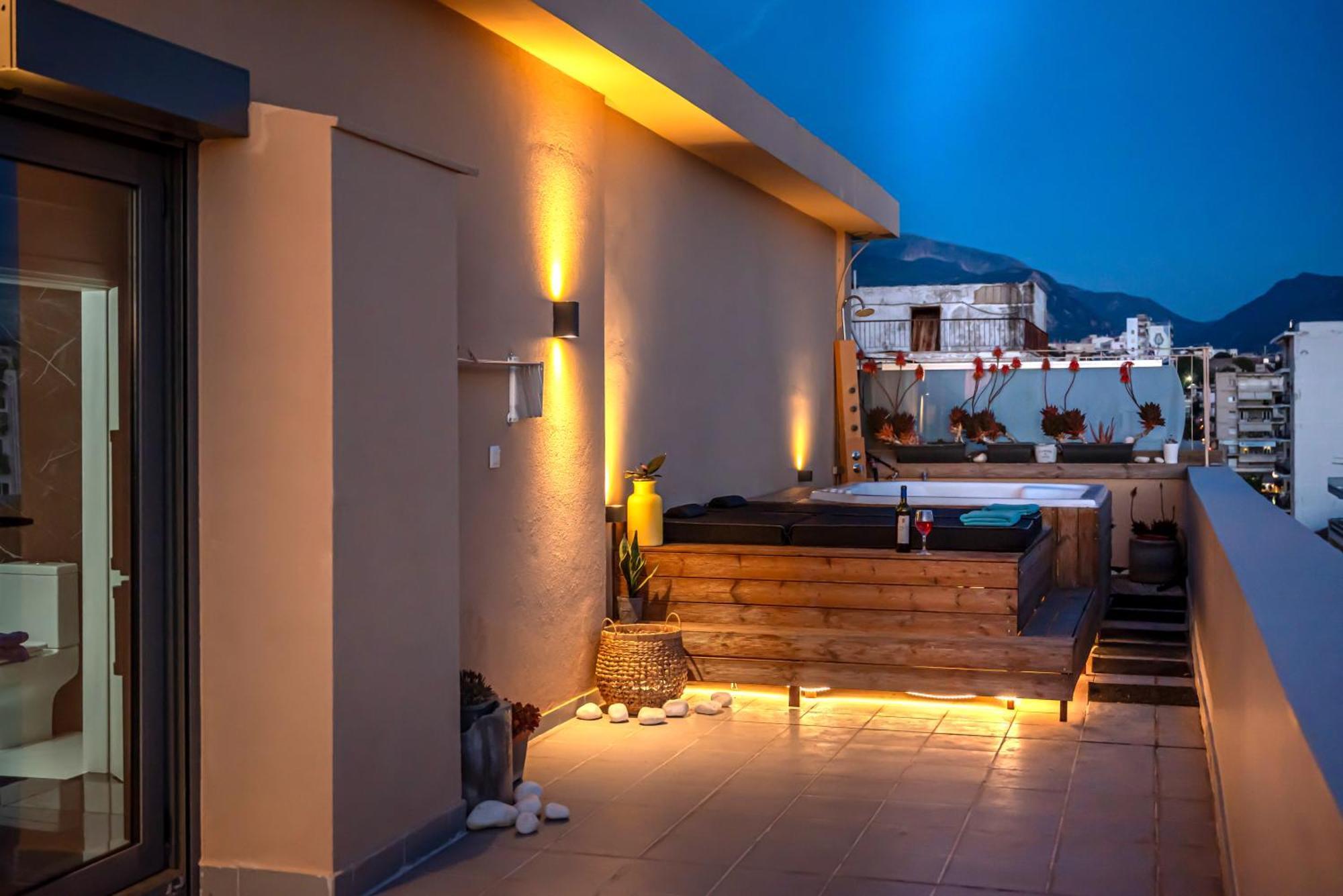 Majestic Penthouse In The Heart Of Patra Apartment Luaran gambar
